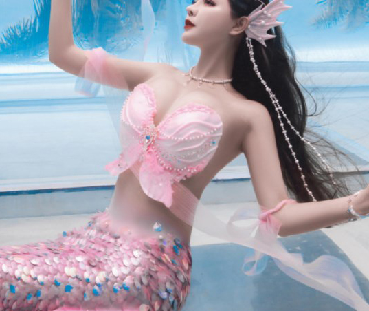 Wild Aquarium Fish - Mermaid Woven Butterfly Silicone Bra Strapless