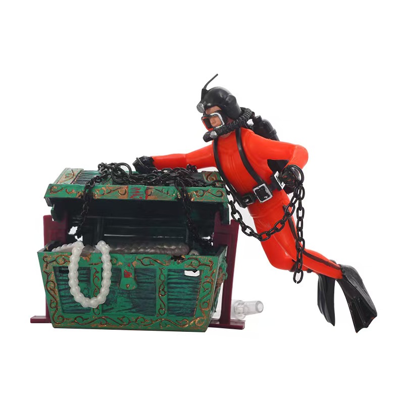 Aquarium Fish Price - Treasure Frogman Aquarium Ornament World of