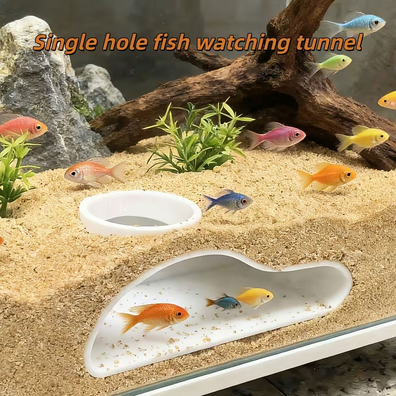 Aquarium Fish Hide - Apcarium Fish Tunnel Hideout | Natural