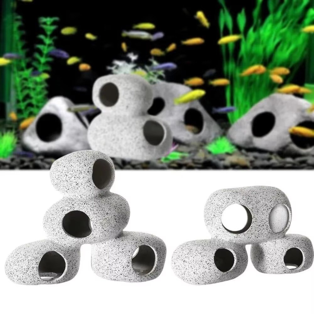 Purple Clay Aquarium Hideaway  - Aquarium Fish Hide 评论和价格