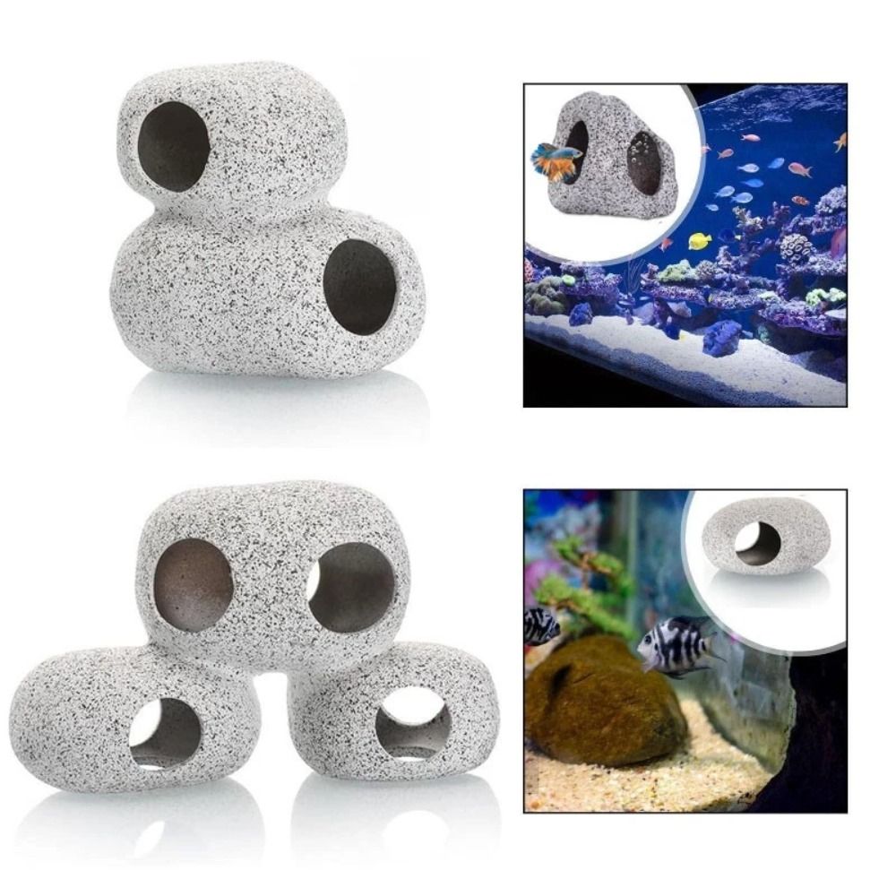 Purple Clay Aquarium Hideaway  - Aquarium Fish Hide 评论和价格