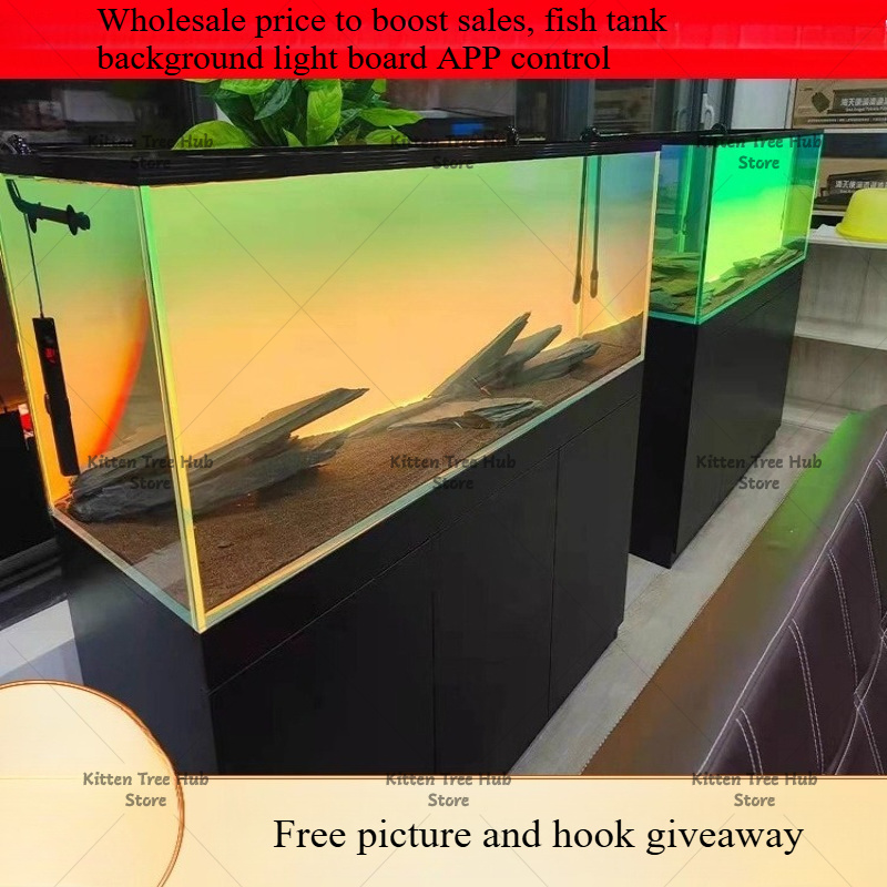 Fish Tank Background Board LED - Aquarium Fish Rainbow 评论和价格