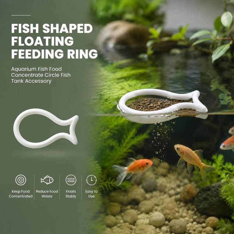 Fish Shaped Floating Feeding R - Aquarium Fish Food 评论和价格
