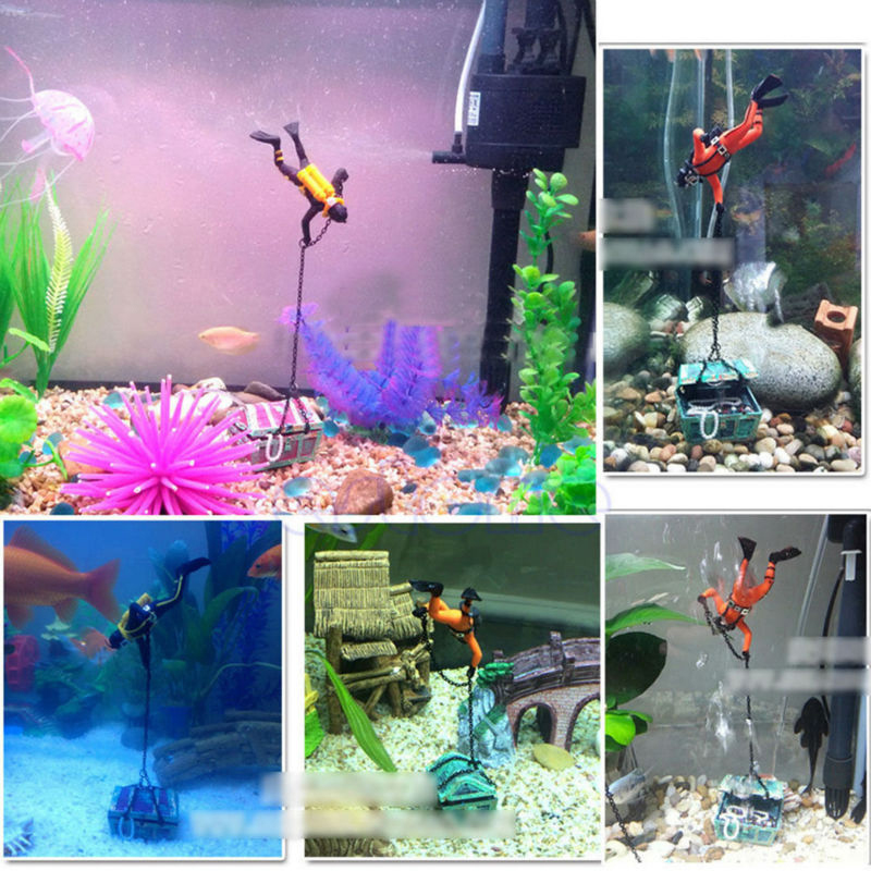 Treasure Frogman Aquarium Orna - Aquarium Fish Price 评论和价格