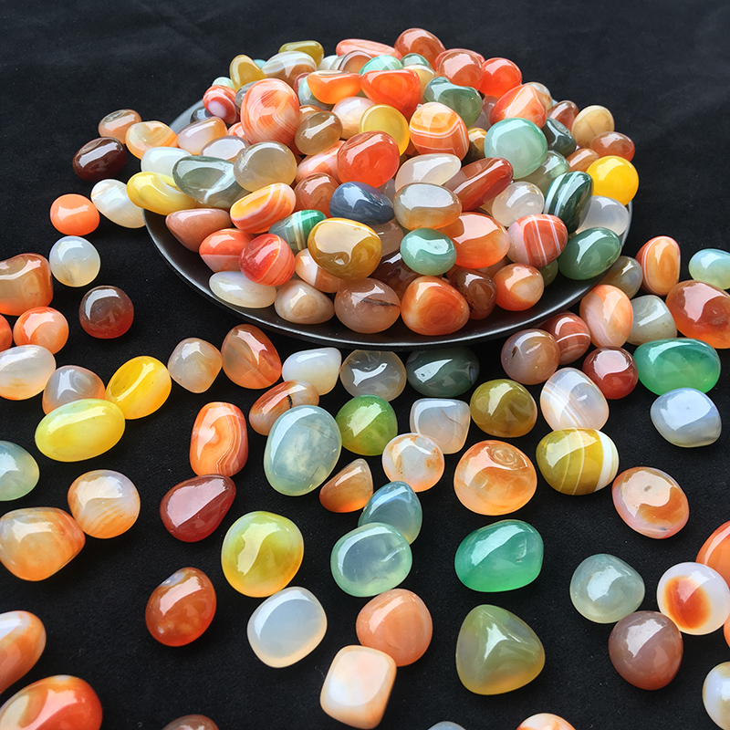 JH103 Natural Colorful Agate G - Aquarium Fish Rainbow 评论和价格