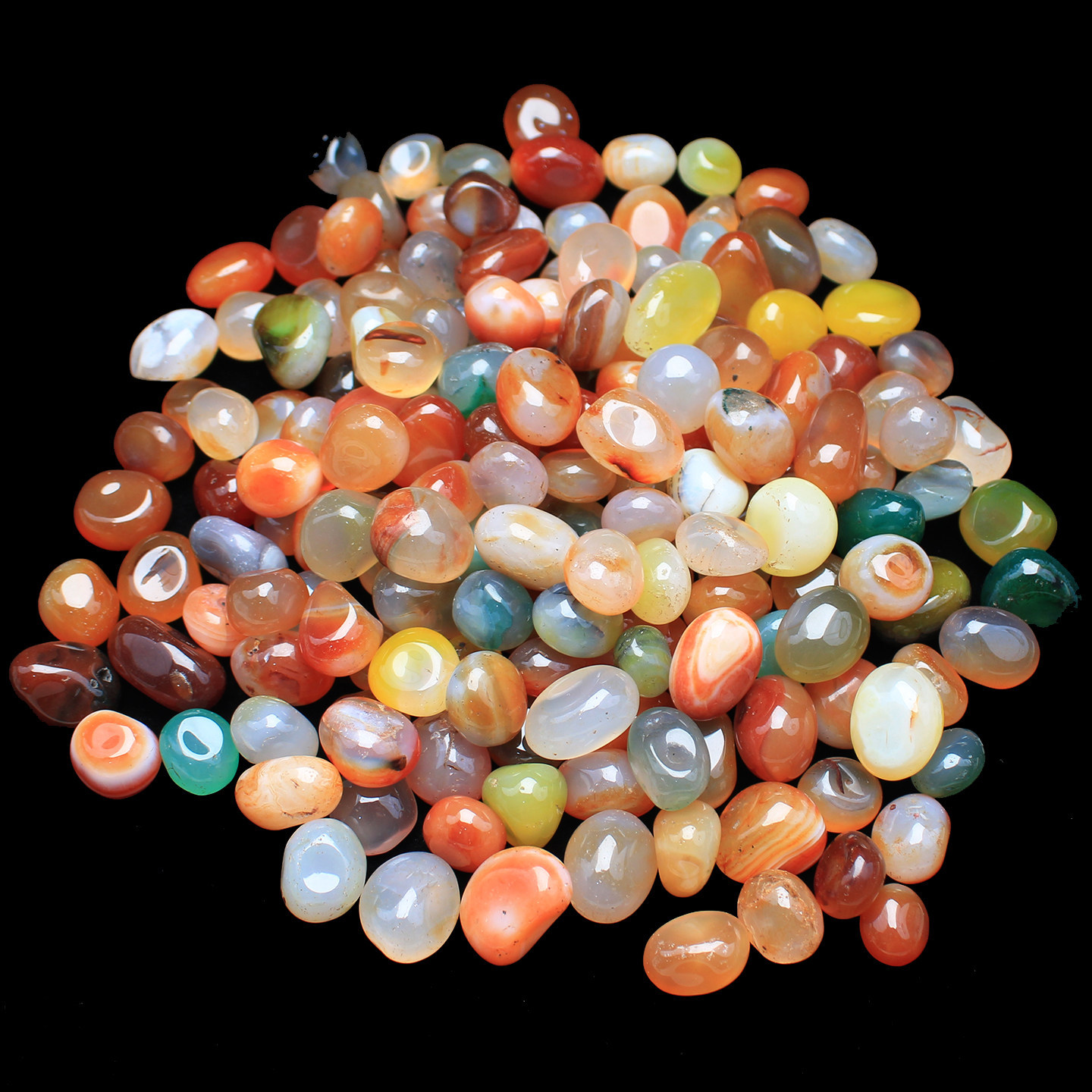 JH103 Natural Colorful Agate G - Aquarium Fish Rainbow 评论和价格