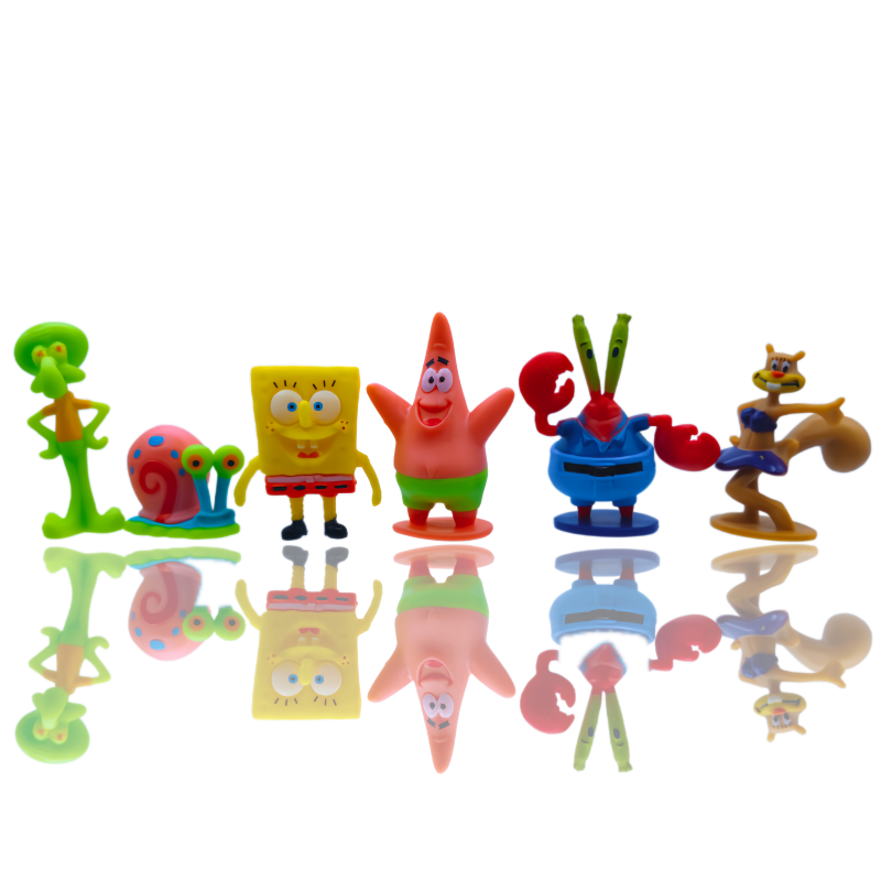 6pcs SpongeBob Fish Tank Decor - Aquarium Fish Price 评论和价格