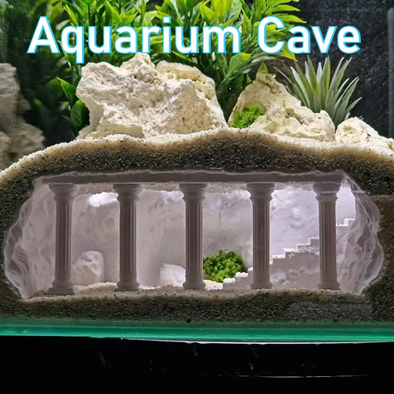 3D Printed Fish Tank Cave, Art - Aquarium Fish Hide 评论和价格