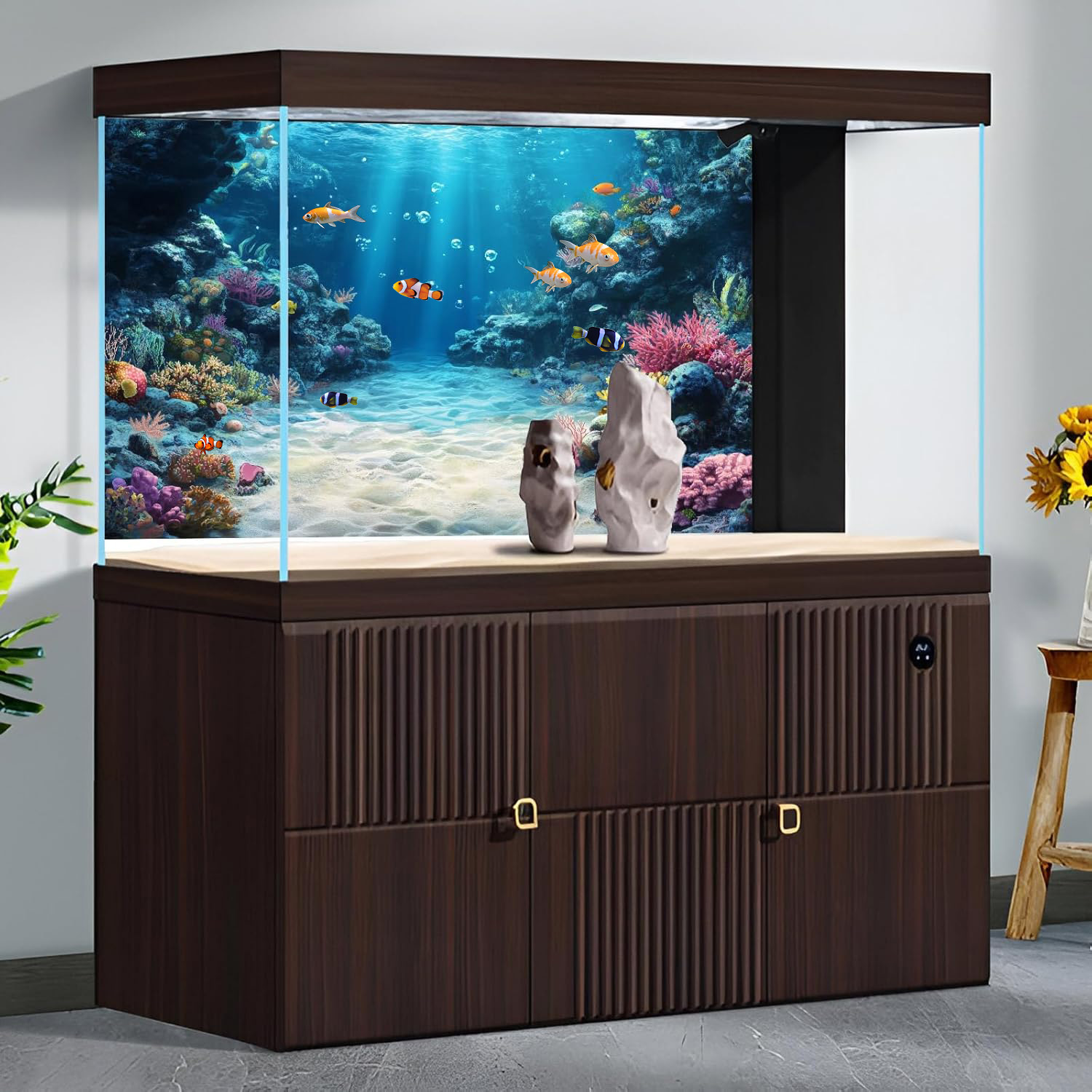 Rainbow Coral Reef，Fish tank b - Aquarium Fish Rainbow 评论和价格