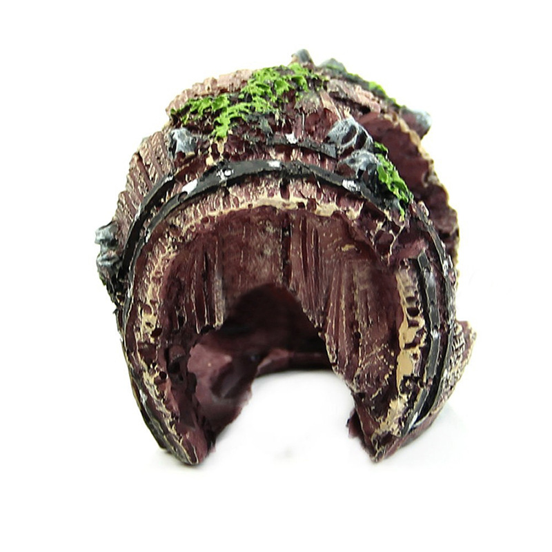 Aquarium Artificial Barrel Cav - Aquarium Fish Hide 评论和价格