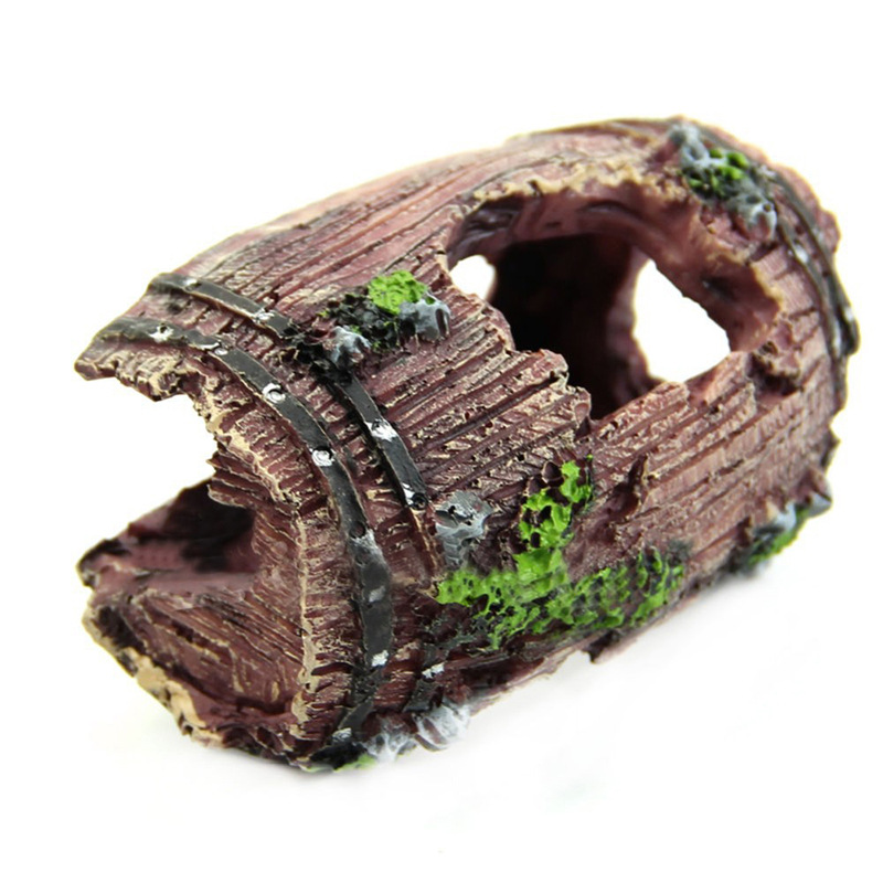 Aquarium Artificial Barrel Cav - Aquarium Fish Hide 评论和价格