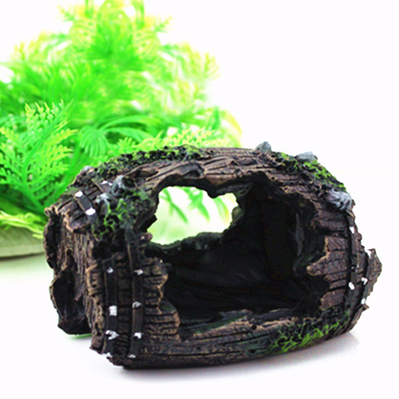 Aquarium Artificial Barrel Cav - Aquarium Fish Hide 评论和价格
