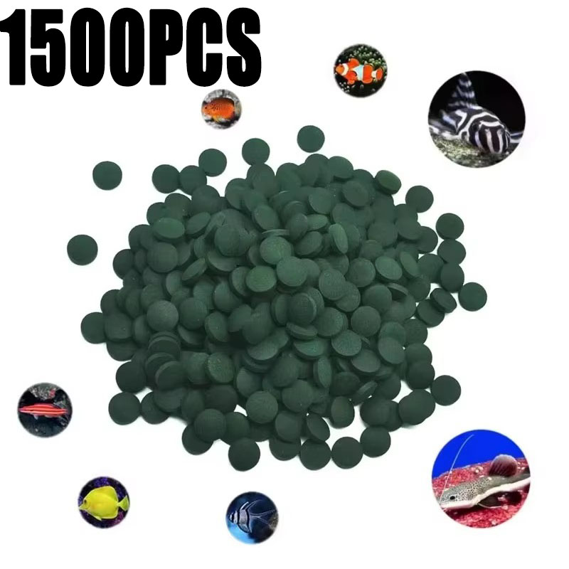 100-1500Pcs High-Purity Spirul - Aquarium Fish Food 评论和价格