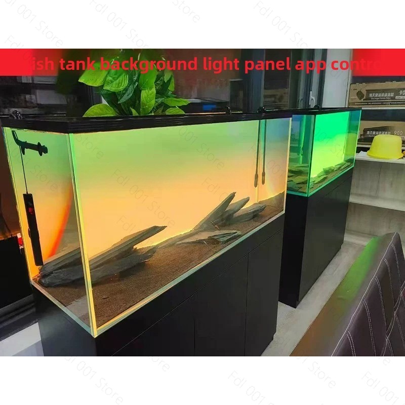 Fish Tank Background Board LED - Aquarium Fish Rainbow 评论和价格